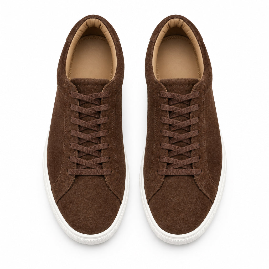 Collars & Co Men's CEO Sneakers Brown Suede Size 9