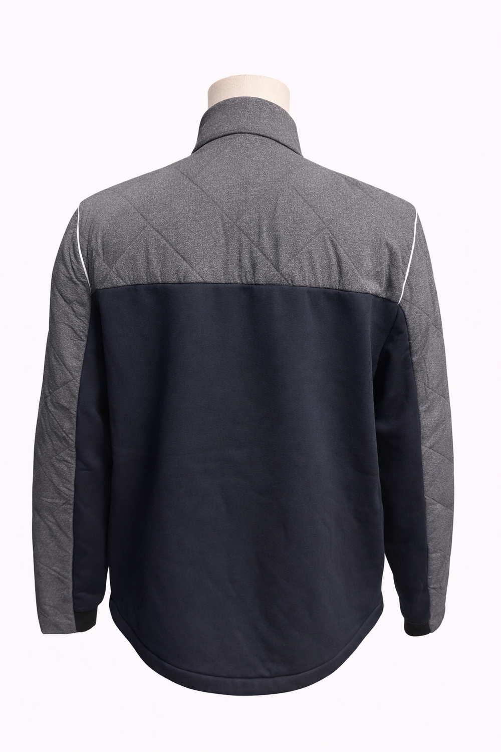 Penguin Insulated Quilted Jacket - Gray/Black - Medium - Skorzie