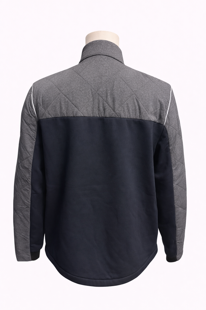 Penguin Insulated Quilted Jacket - Gray/Black - Medium - Skorzie