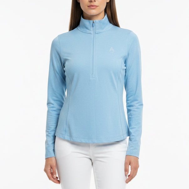Johnnie-O Women's Golf Quarter Zip Susie Performance Pullover (w/ logo) Gulf Size XS