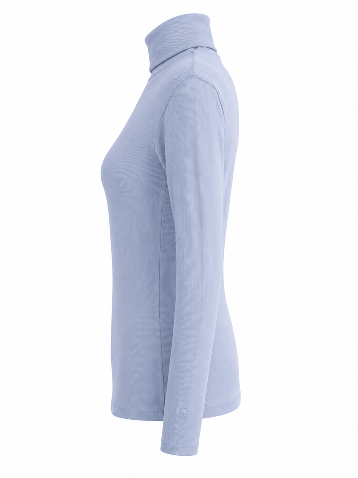 Daily Sports Ancona  Long Sleeve Turtleneck Top - Blue Heron