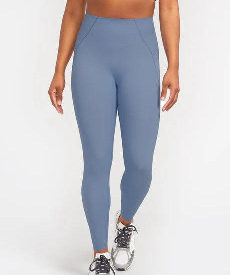 ALWRLD Women's Legging ALRN High Waist 7/8 Tight (25") Blue Steel Size M
