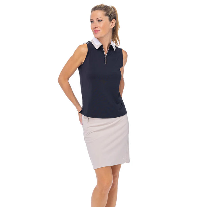 Belyn Key Long Line City Skort - BISCOTTI - Skorzie