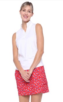 Belyn Key Tiered Skort - American Beauty Print