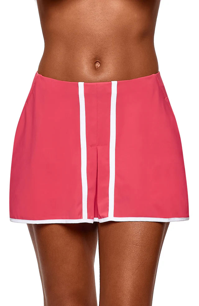 Bobbe Active - Box Pleated Skirt - Geranium - Skorzie