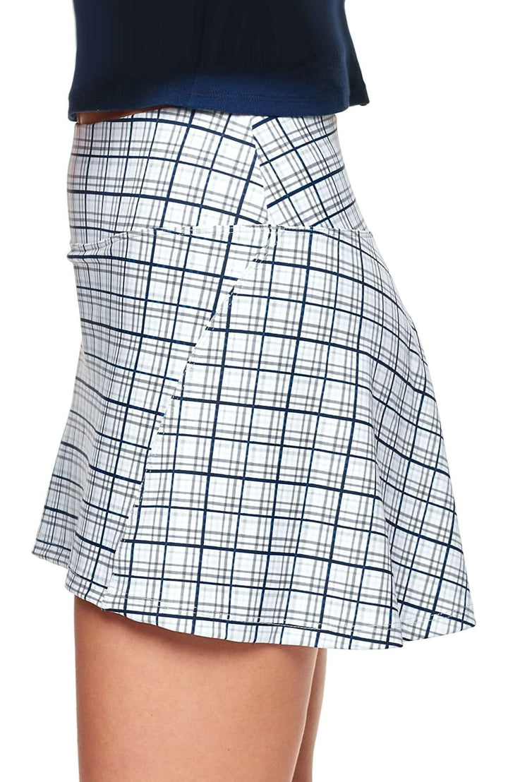 Bobbe Active Swish Tennis Skirt - Boyfriend Plaid - Skorzie