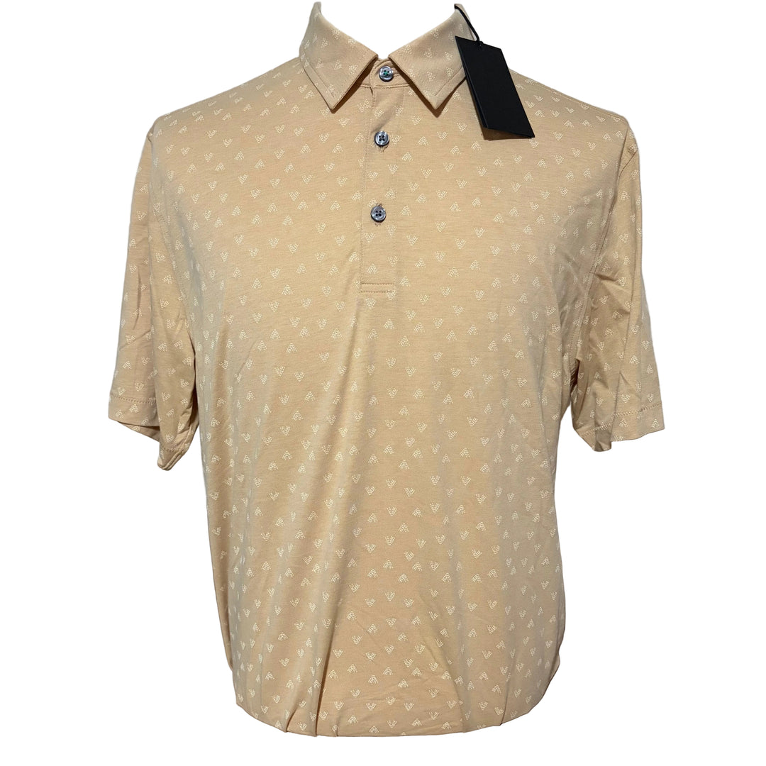 Linksoul Astoria Printed Polo (w/logo) - Light Sandcastle - Skorzie