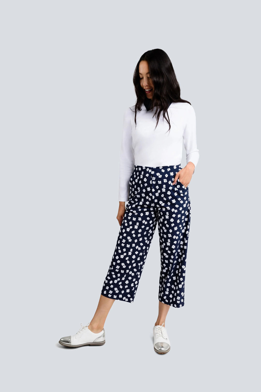 Jayebird Robbie Pant - Navy Floral - Skorzie