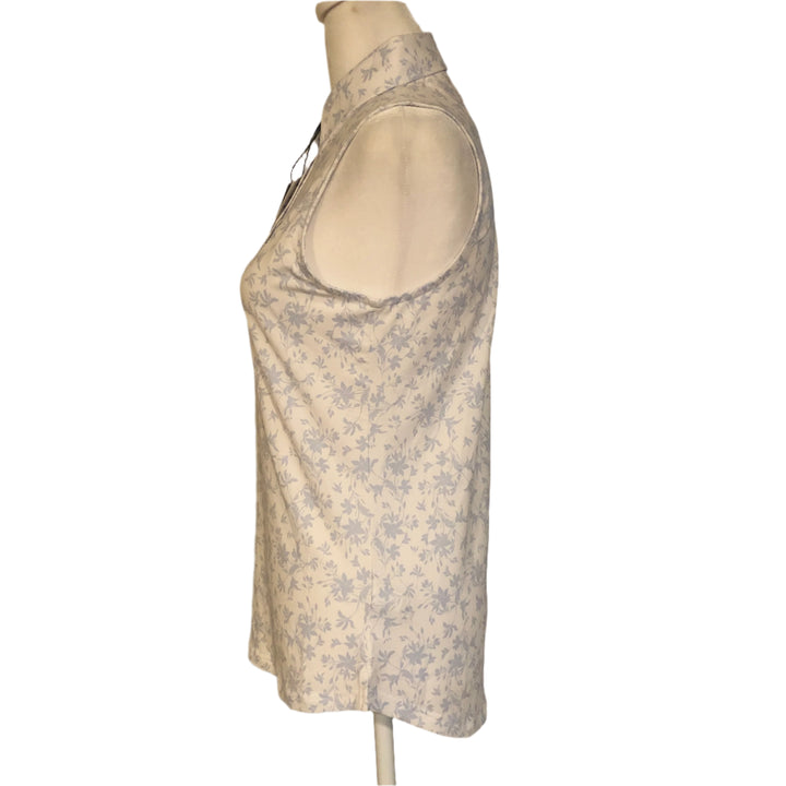 Straight Down Ava Sleeveless Polo (w/logo) - Powder - X-Small - Skorzie