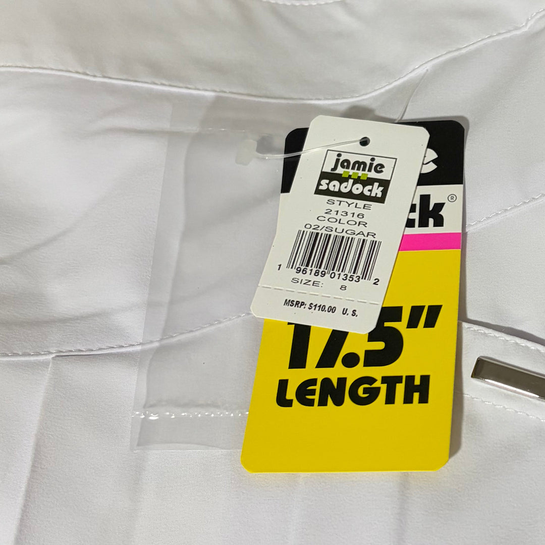Jamie Sadock Women's Golf Skort Airwear 17.5" Sugar Size 8 (FINAL SALE ITEM)