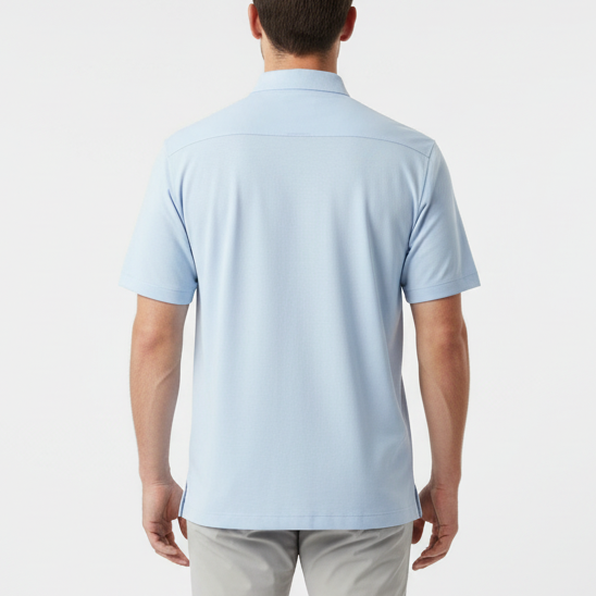 Straight Down Men's Golf Polo Peninsula Stripe Nantucket Size L
