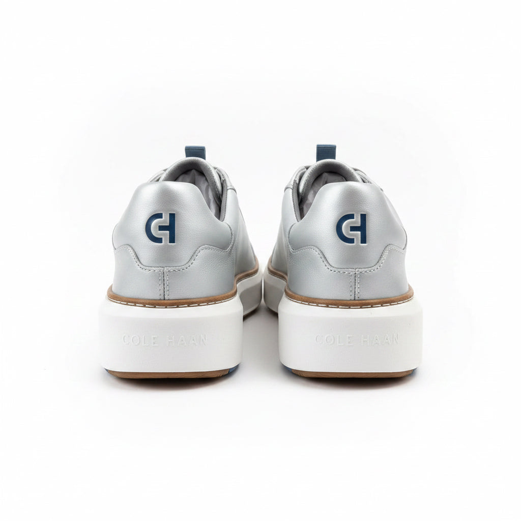 Cole Haan Women's Golf Shoes Waterproof Grandpro Topspin Silver/Frost Grey