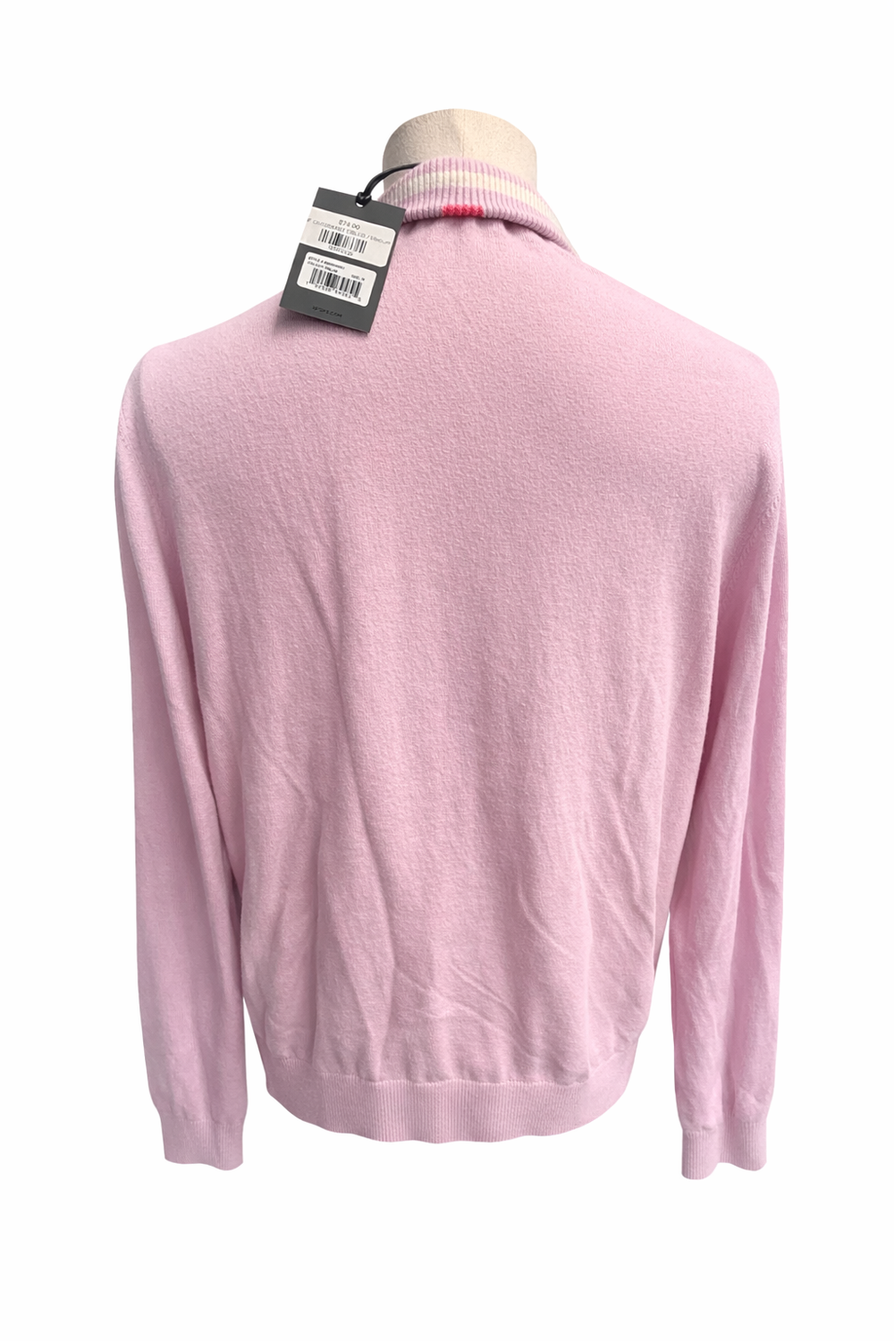 G/FORE Men's Blush Pink Quarter Zip Golf Sweater - Medium - Skorzie