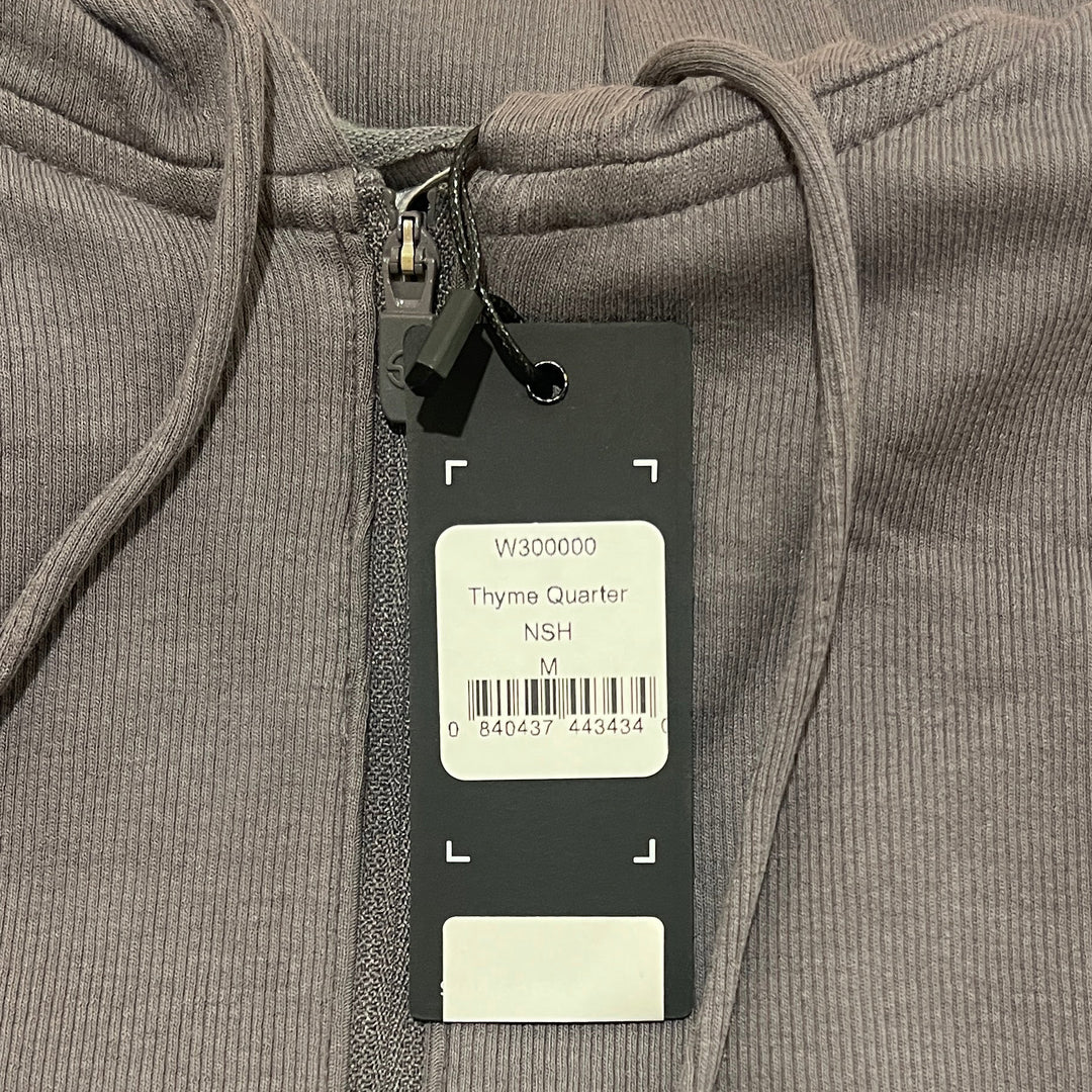 Straight Down Women's Quarter Zip Thyme Hoodie Night Shade Size M