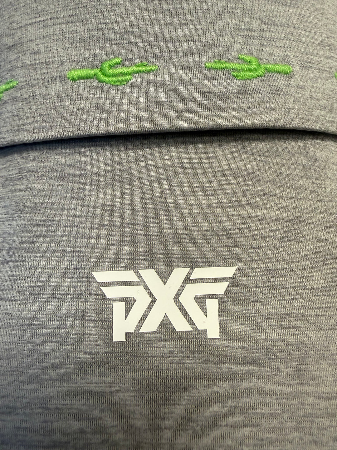 PXG Women's Cactus Collar Polo - Heather Grey - XS (FINAL SALE ITEM)