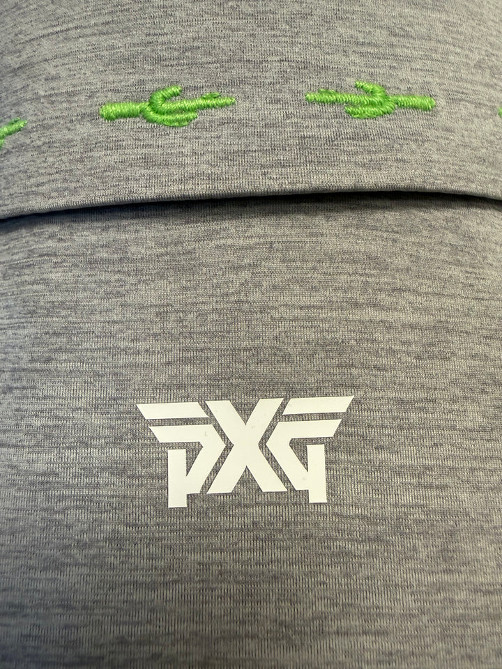 PXG Women's Cactus Collar Polo - Heather Grey - XS (FINAL SALE ITEM)