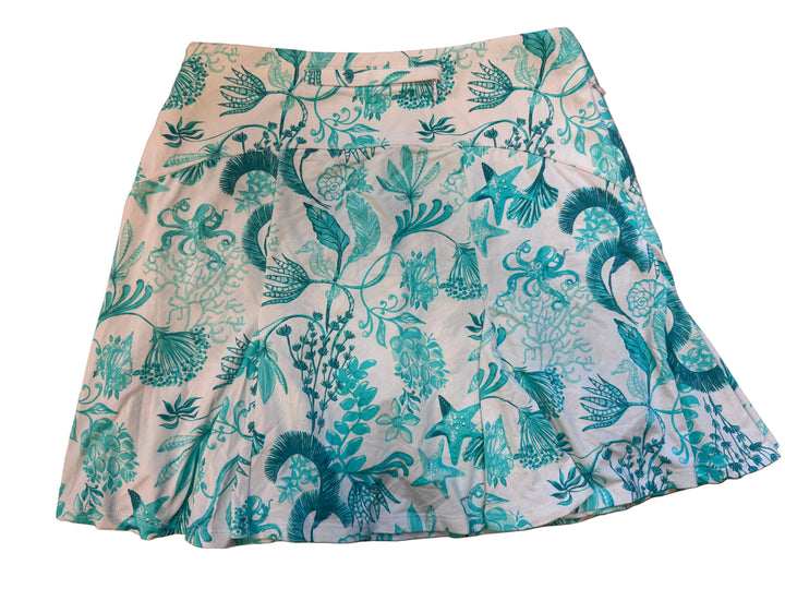 G-Lifestyle Flare Godet Skort - Carribbean Turq Sea - Small