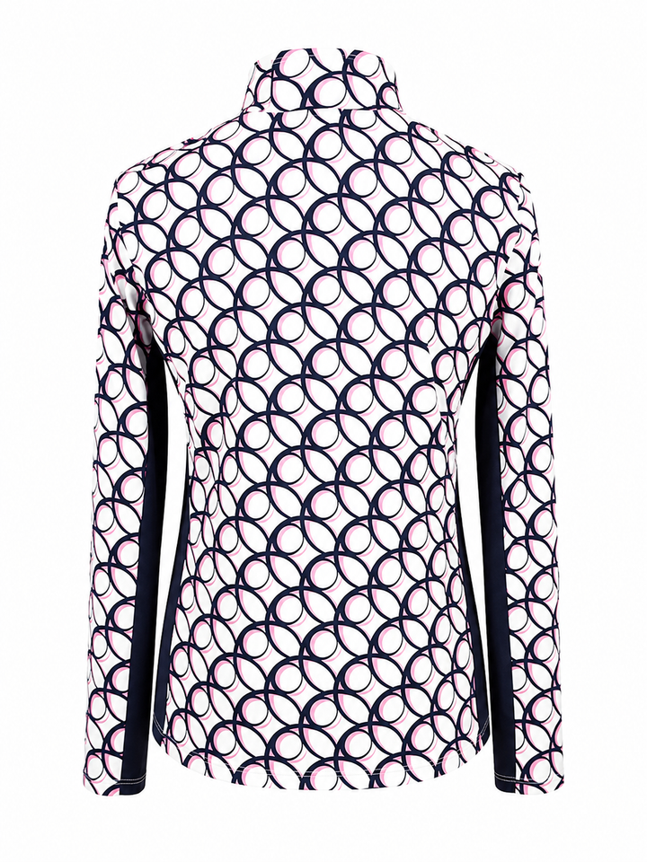 Tail Women's Long Sleeve Quarter Zip - Twilight Geo - Large