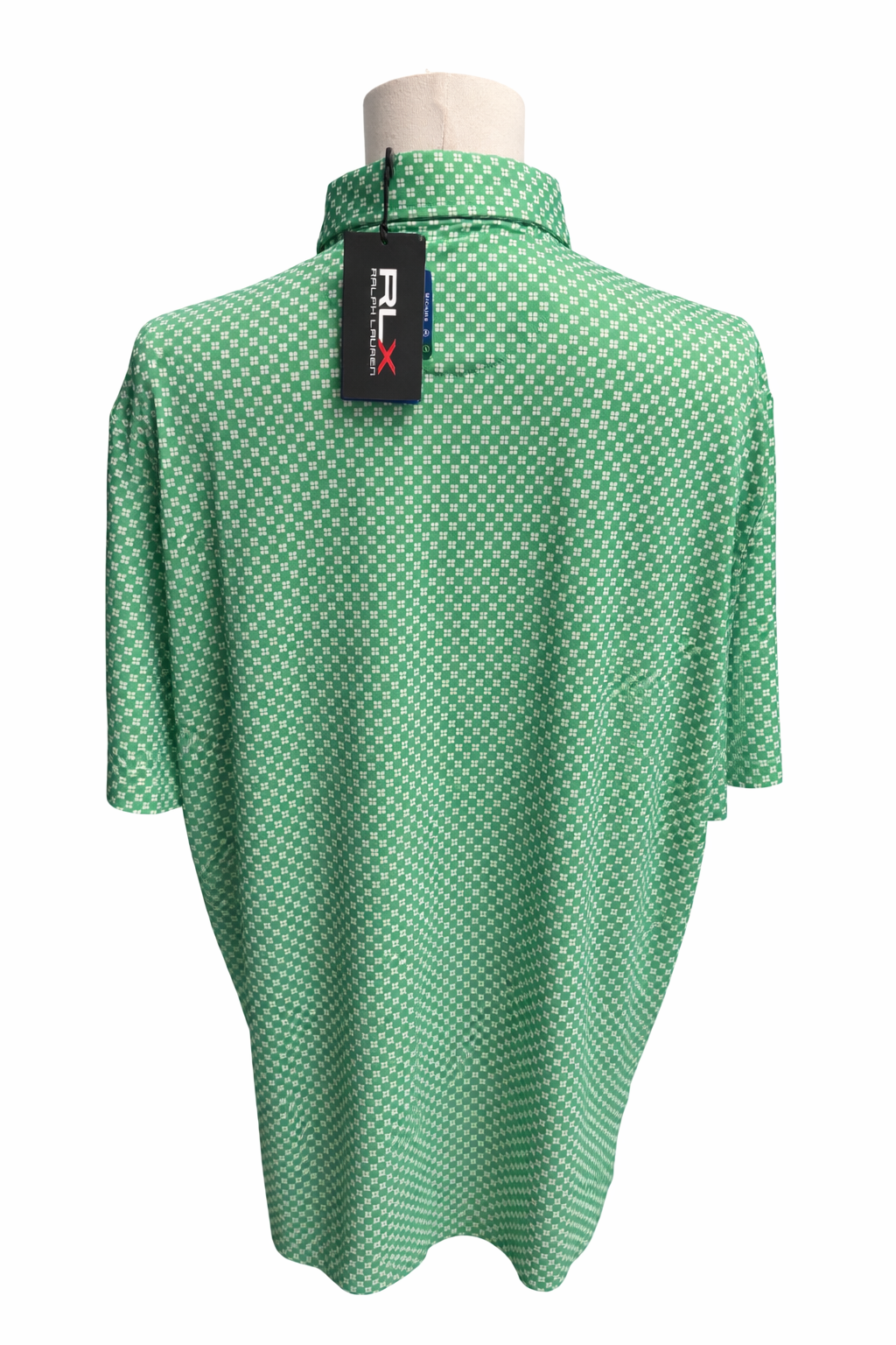 RLX Ralph Lauren Checkered Performance Polo (w/ logo) - Green - X-Large - Skorzie