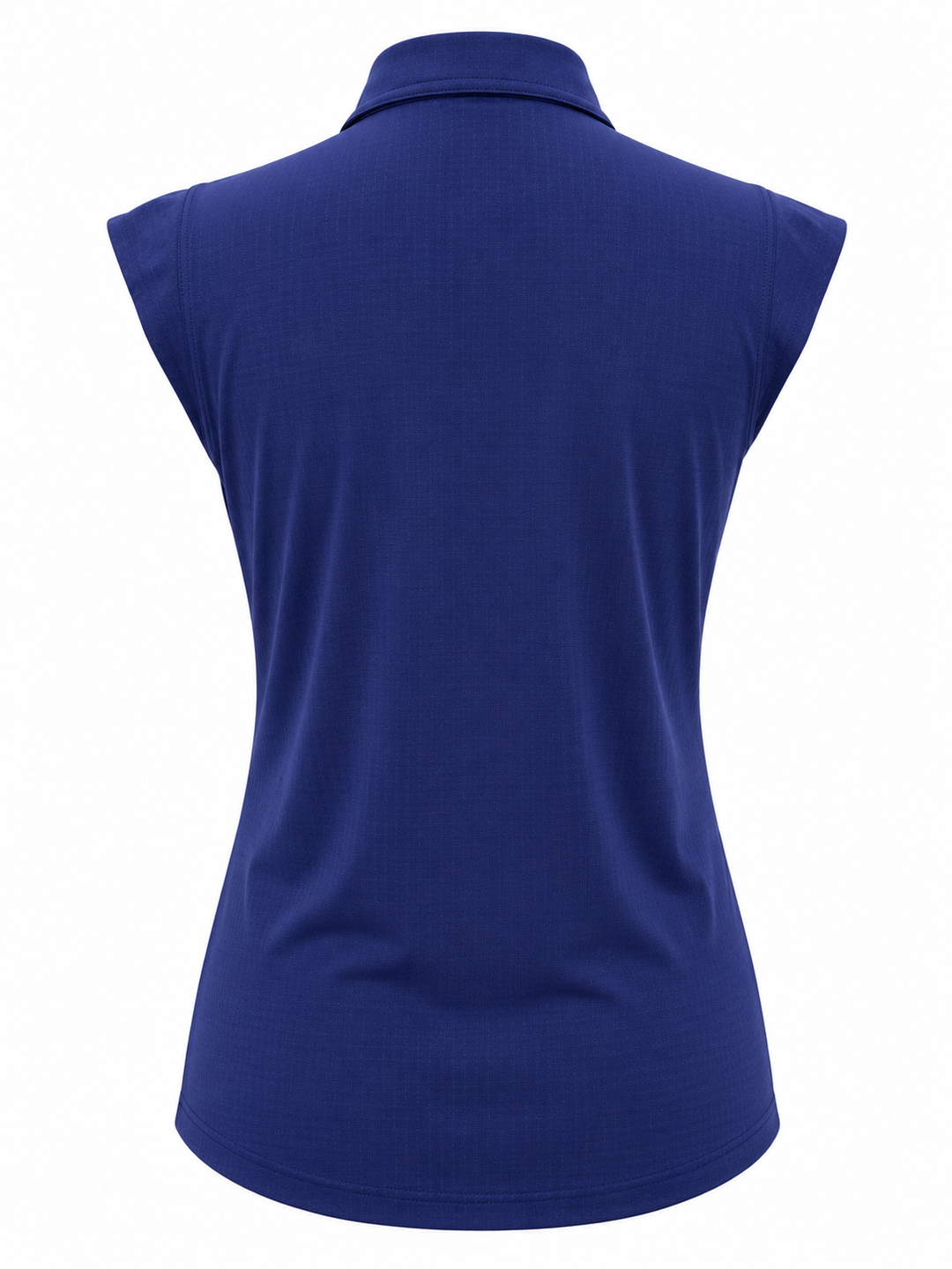 IBKUL Womens Riley Sleeveless Zip Polo - Navy