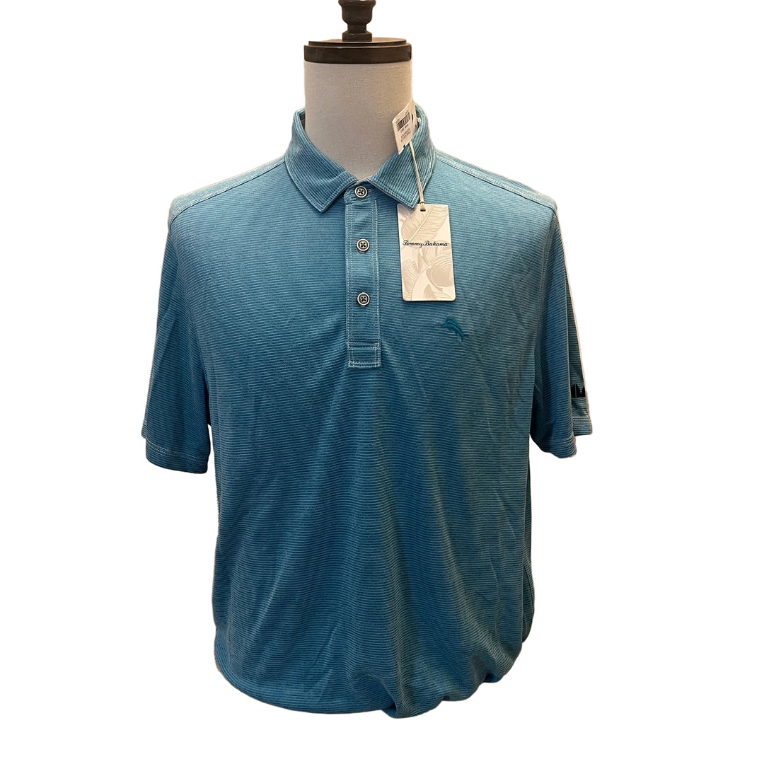 Tommy Bahama Paradiso Cove Polo (w/logo) - Riviera Azure - Skorzie