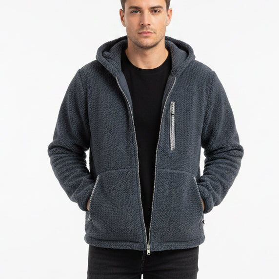 UGG Men's Full-Zip Hoodie UGGbraid Dark Wave Size M