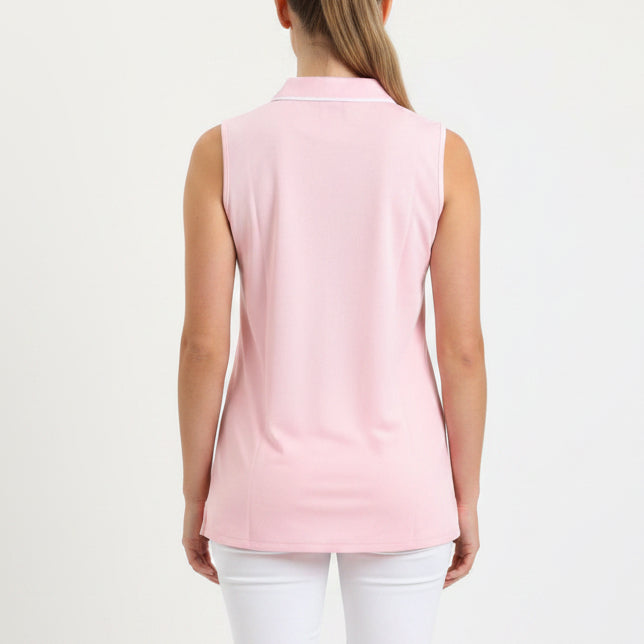 Rohnisch Women's Golf S/L Polo Button Blush Size L
