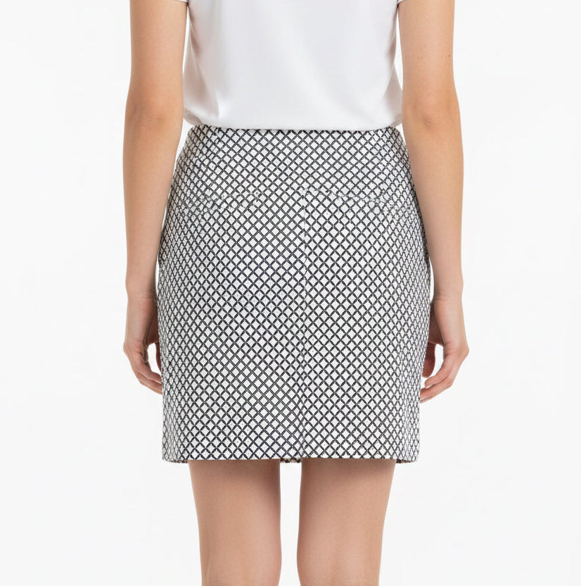 Swing Control Airspun Vented Skort 16" - Navy Shield - 6 - Skorzie