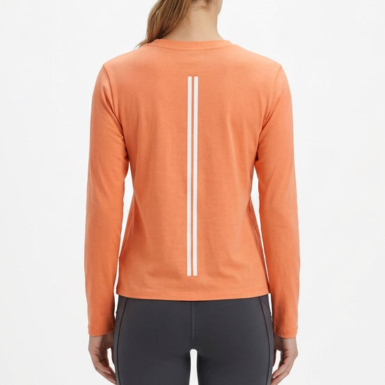 Rally Club Women's L/S Tee "Rally Club" Orange (FINAL SALE ITEM)
