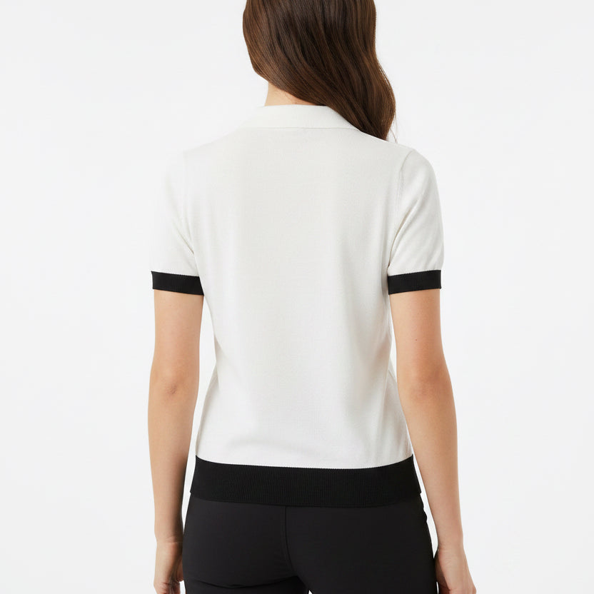 Fore All Peony Polo - Cloud White - X-Small - Skorzie