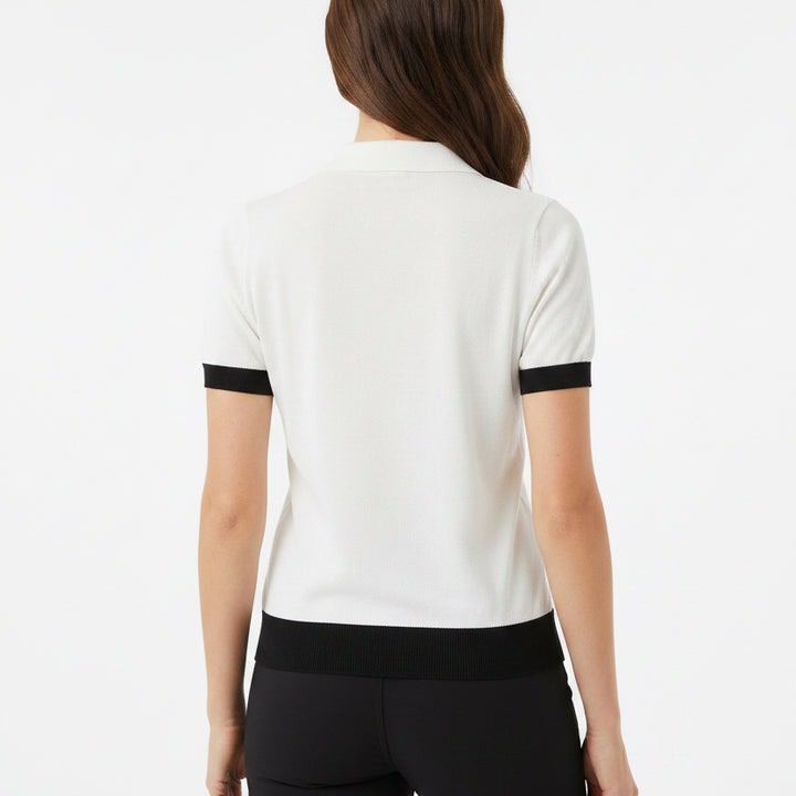 Fore All Peony Polo - Cloud White - X-Small - Skorzie