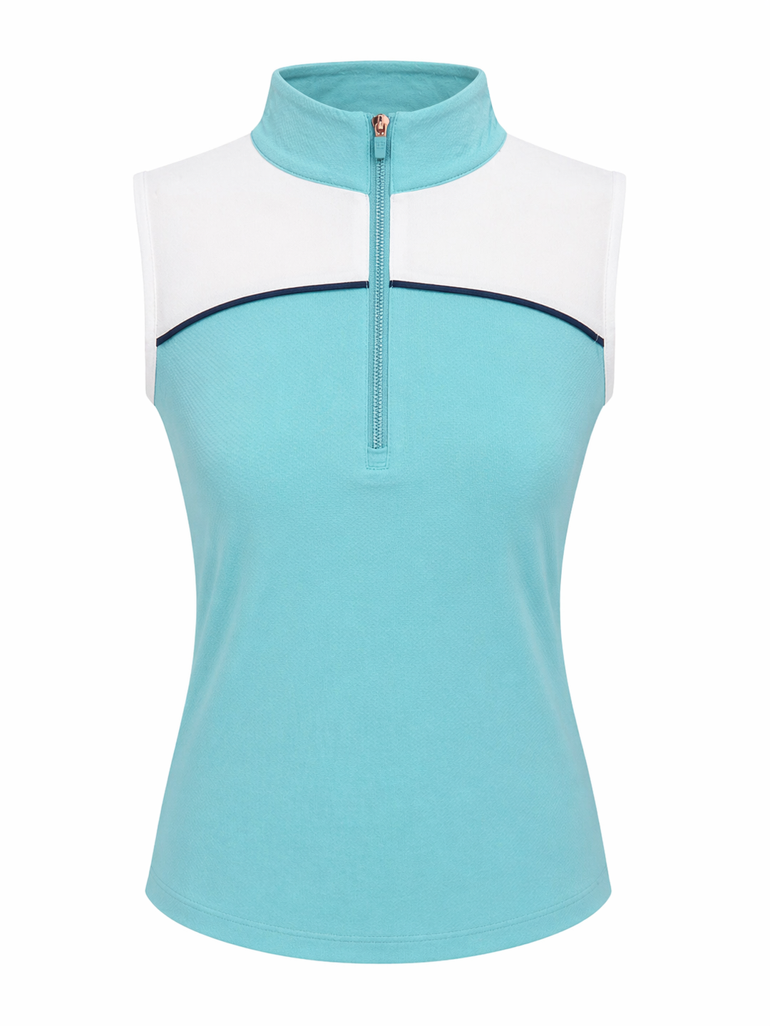 EP NY Short Sleeve Colorblock Zip Mock Polo - XS - Skorzie