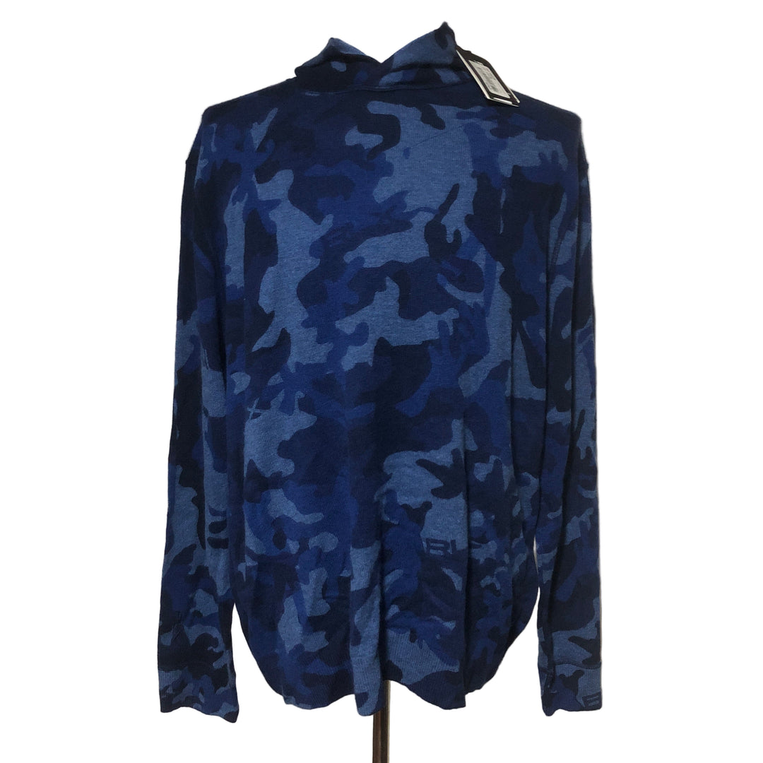 RLX Cash Sweater Pullover - Blue Camo - X-Large - Skorzie