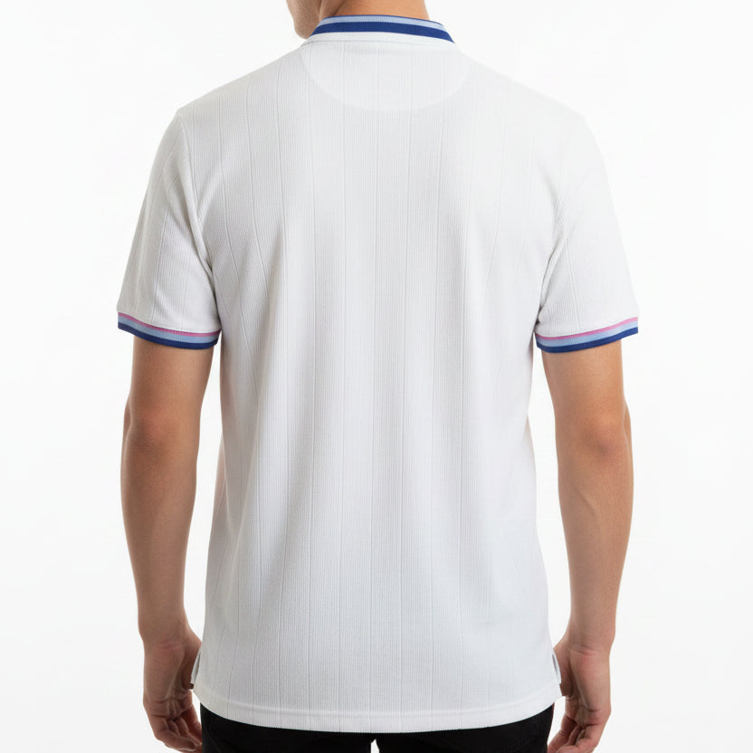 Original Penguin Men's Golf Polo Performance Rib Terry Bright White Size M
