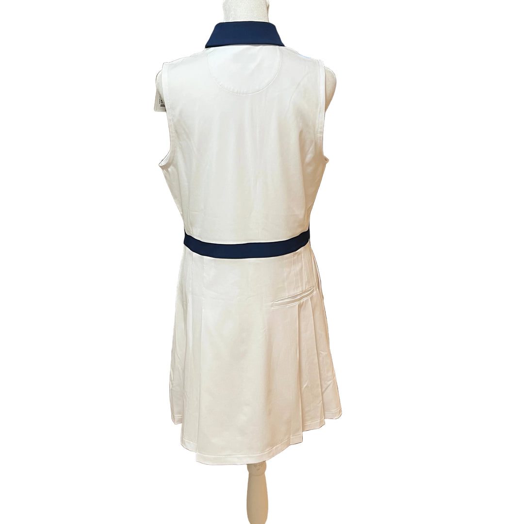 Greg Norman Court Sleeveless Dress - White - Medium - Skorzie