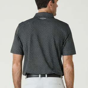 Straight Down Men's Golf Polo Banksville Black Size L