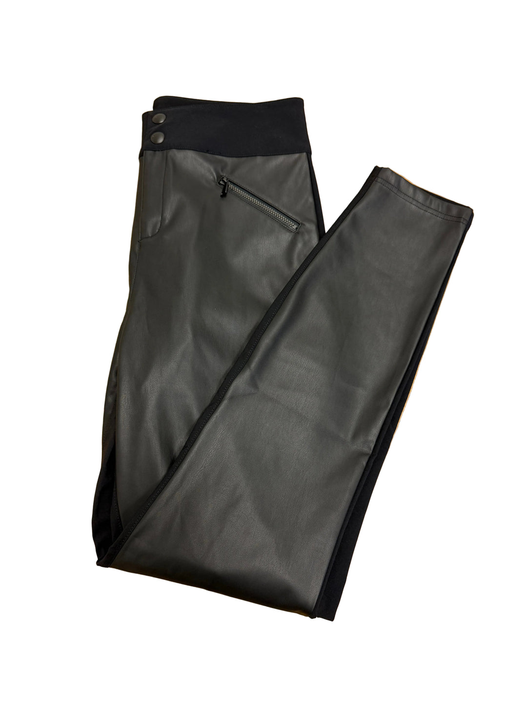 Alp N Rock Women's Zurich Pant - Black Faux Leather - Medium - Skorzie