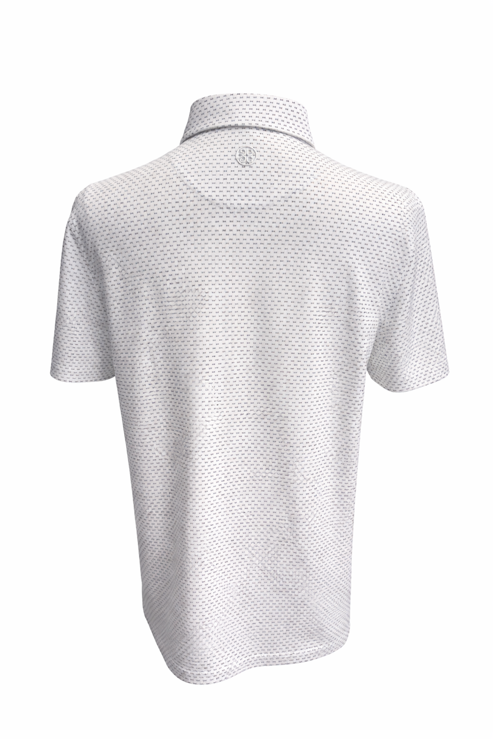 G/FORE Men's Mini Bow Print Golf Polo - Snow - Medium - Skorzie
