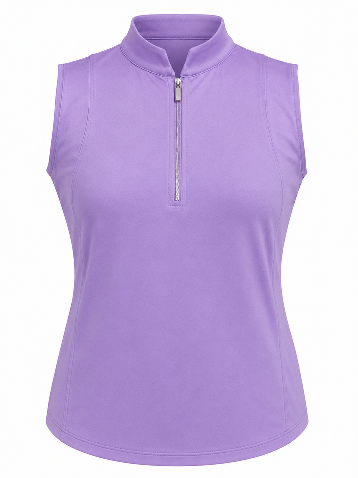 Tail Fletcher Sleeveless Notched Collar Top - Aster - Large