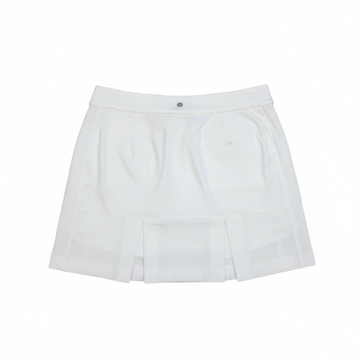 EP NY Pull on Skort with Back Mesh Pleats (17") - White
