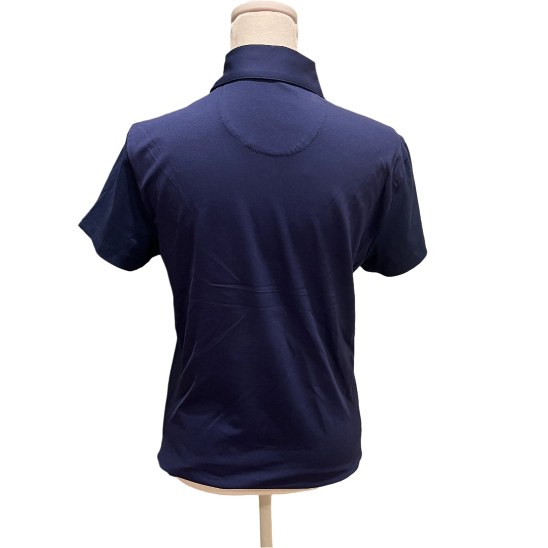 Greg Norman Pearl Studded Polo - Marina - Medium - Skorzie