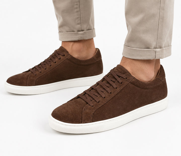 Collars & Co Men's CEO Sneakers Brown Suede Size 9