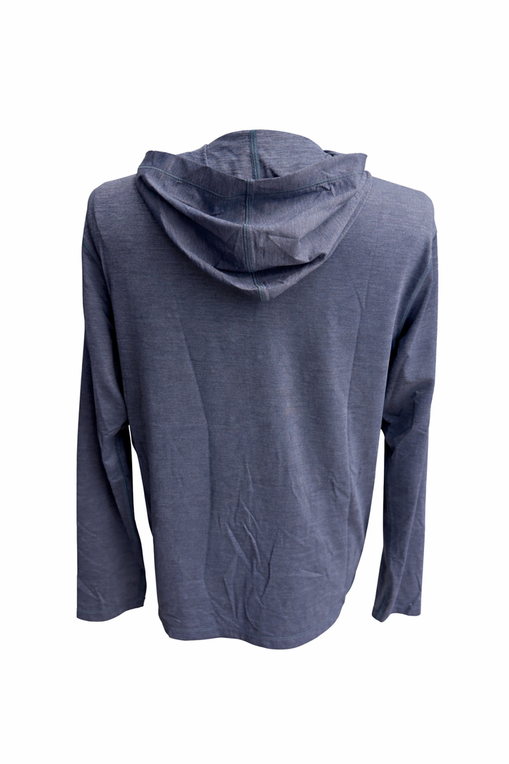 G/FORE Men's Melange Ice Nylon Hoodie - Twilight - Medium - Skorzie