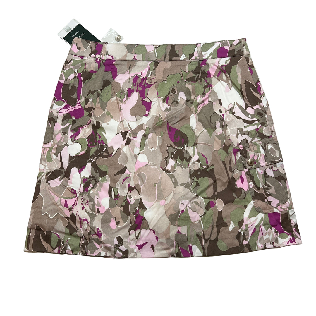 Golfino Printed Stretch Skort 19" - Light Olive - Size 10
