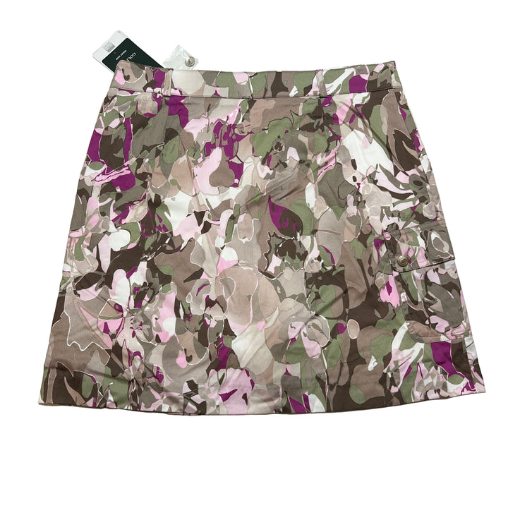 Golfino Printed Stretch Skort 19" - Light Olive - Size 10