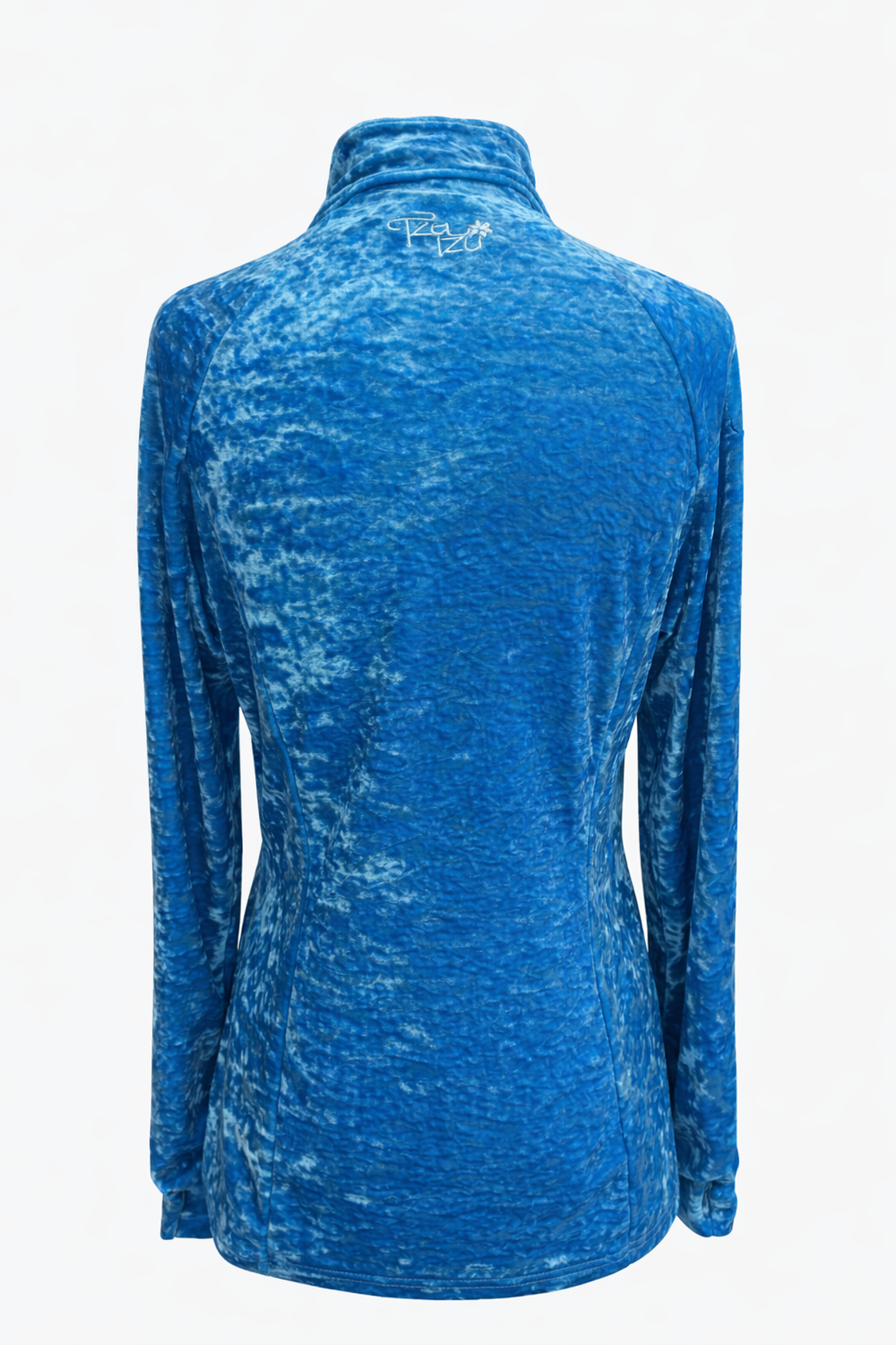 Tzu Tzu Sasha Crushed Velvet Jacket - Ocean - Skorzie