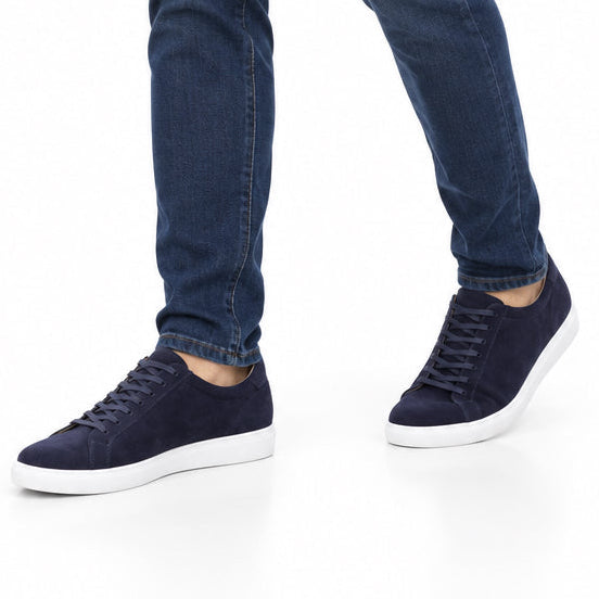 Collars & Co Men's CEO Sneakers Navy Size 10