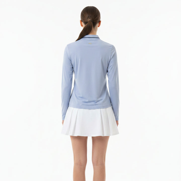 KJUS Women's Golf L/S Polo Scotscraig (w/logo) Reflection Size M