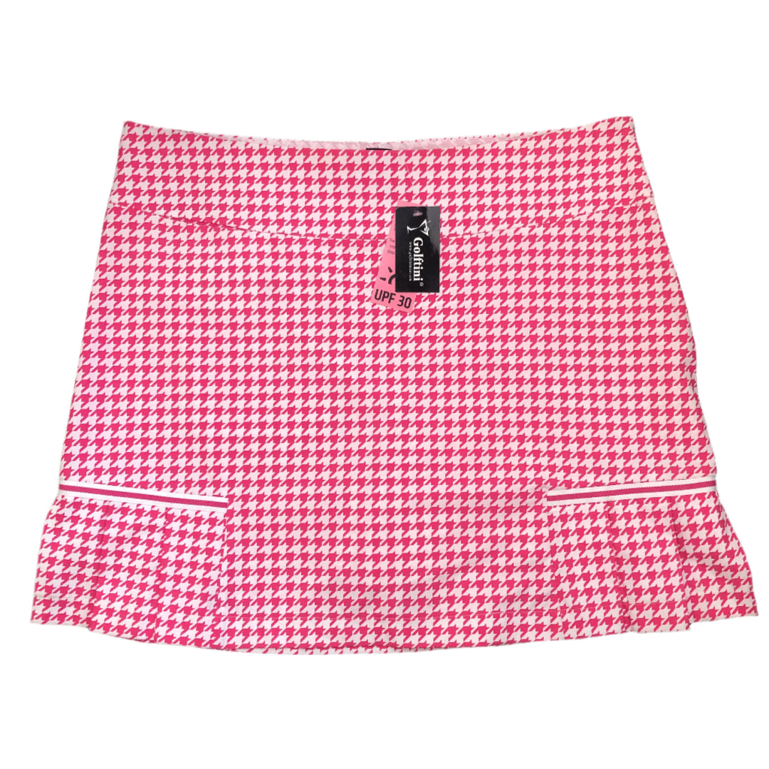Golftini 17.5" Awareness Skort - Pink Houndstooth - Skorzie