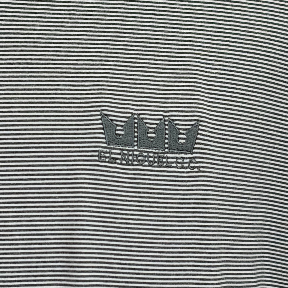 Linksoul Monterey Microstripe Polo (w/logo) - Grey Stripe - XX-Large - Skorzie